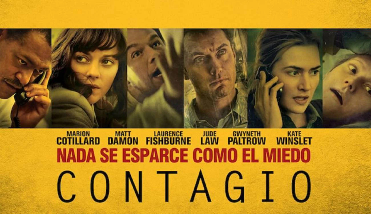 Contagio (2011), protagonizada por Matt Damon, Kate Winslet, Jude Law y Marion Cotillard, presenta la propagación de un virus desconocido y una crisis sanitaria global. La película contó con asesoramiento científico del epidemiólogo Ian Lipkin, de la Universidad de Columbia. Estrenada ocho años antes de la aparición de COVID-19, su parecido con algunos aspectos de la pandemia posterior llamó especialmente la atención. Más allá de las coincidencias, la película invita a preguntarnos hasta qué punto la ficción puede anticipar escenarios que posteriormente terminan formando parte de nuestra realidad.